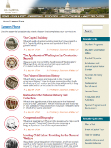 US Capitol online curricula